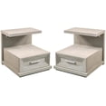 thumbnail image 1 of Home Square Modern Contemporary Side Table in Dovetail - Set of 2, 1 of 2