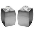 thumbnail image 1 of Home Square Modern Stainless Steel Accent Table in Silver - Set of 2, 1 of 3