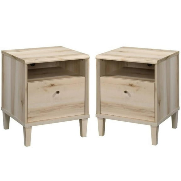 Home Square Nightstand in Pacific Maple ( Set of 2 )