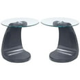 thumbnail image 1 of Home Square Pelletoni Contemporary Wood End Table in Gray - Set of 2, 1 of 8
