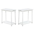 thumbnail image 1 of Home Square Regent End Table in White Wood Finish - Set of 2, 1 of 5