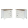 thumbnail image 1 of Home Square Set of 2 Cottage Road Engineered Wood Lateral File Cabinet in White, 1 of 11
