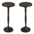thumbnail image 1 of Home Square Solid Aluminum Metal End Table in Black - Set of 2, 1 of 4