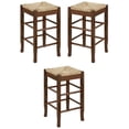 thumbnail image 1 of Home Square Sq Rush 24" Stationary Counter Stool in Cappuccino - Set of 3, 1 of 6