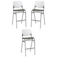 thumbnail image 1 of Home Square Stack Barstool in White Back/Brownstone Seat - Set of 3, 1 of 2