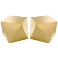 thumbnail image 1 of Home Square Stainless Steel Contemporary End Table in Gold - Set of 2, 1 of 4