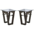 thumbnail image 1 of Home Square Traditional Reclaimed Wood End Table in Brown - Set of 2, 1 of 4