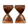 thumbnail image 1 of Home Square Wood Glaze Accent Side Table in Brown - Set of 2, 1 of 4