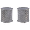 thumbnail image 1 of Home Square Wood Side Accent Table in Light Gray Finish - Set of 2, 1 of 8