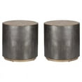 thumbnail image 1 of Home Square Wood and Metal End Table in Dark Brown and Black - Set of 2, 1 of 2