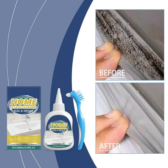 Home Stain Cleaner 100ml,Fast Oxidation Gel for Toilets Kitchens Washers Tile Grouts,Powerful Multi-Surface Stain Removal and Odor Elimination,Safe Gentle Formula for Daily Household Cleaning-A
