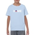thumbnail image 1 of Home Star Shaped Flag T-Shirt Juniors -Image by Shutterstock,  Large, 1 of 4