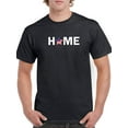 thumbnail image 1 of Home Star Shaped Flag T-Shirt Men -Image by Shutterstock, Male Large, 1 of 4