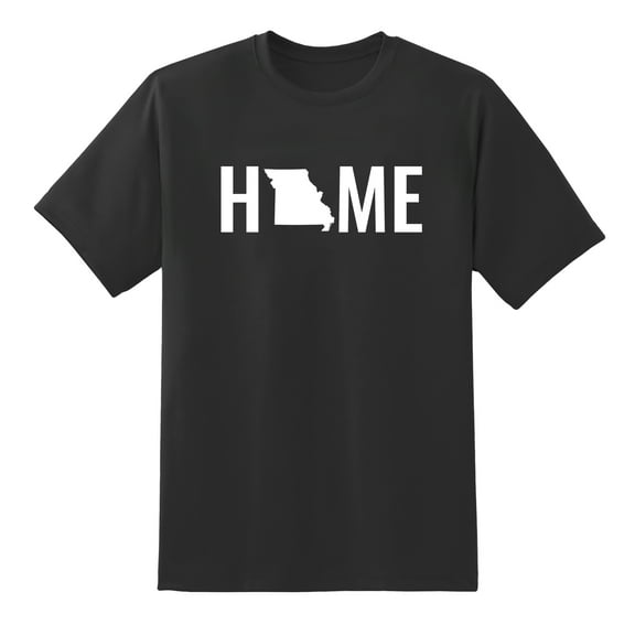 Home State Missouri Design Mens Graphic T Shirts Black,S