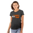 thumbnail image 1 of Home State Pride Oklahoma Proud Okie Womens Slim Fit Graphic Tee Brisco Brands X, 1 of 5