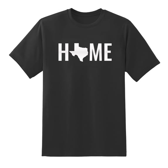 Home State Texas Design Mens Graphic T Shirts Black,3XL