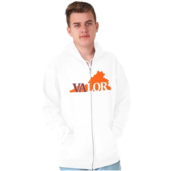 Home State Virginia Resident Pride Zip Up Hoodie Men's Women's Brisco Brands M