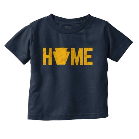 Home State of Pennsylvania Toddler Boy Girl T Shirt Infant Toddler Brisco Brands 24M