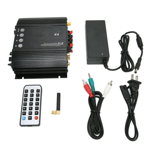 Home Stereo Amplifier Bluetooth 5.0 Coaxial Optical Fiber 4 Channel Wireless Home Theater