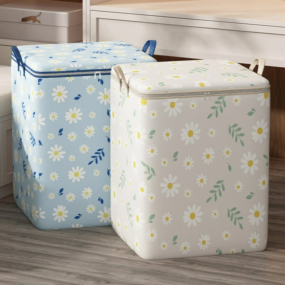 Home Storage Bins, Zipper Storage Bag Foldable Boxes Collapsible Baskets Storage Box Moving Quilt Storage Basket Travel Large Capacity Clothes Storage Bag Storage Bins,1PC