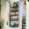 thumbnail image 1 of Home Storage Over The Door Organizer, Over The Door Pantry Organizer Rack, Metal Over Door Hanging Organizer With Adjustable Baskets For Home Kitchen Laundry Room Bathroom, 1 of 9