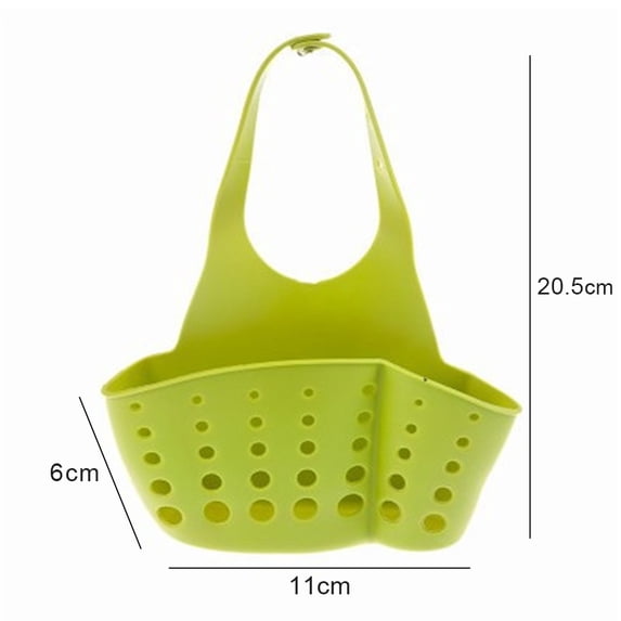 Home Storage Drain Basket Kitchen Sink Holder Adjustable Soap Sponge Hanging Drain Basket Bag Kitchen Accessories