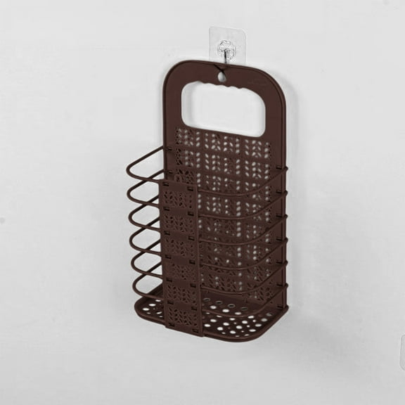 Home Storage - Large Folding Wall-mounted Dirty Clothes Hamper Free Plastic Bathroom Storage Basket Dirty Clothes Basket Dirty Clothes Basket Laundry Basket Clothing & Closet Storage