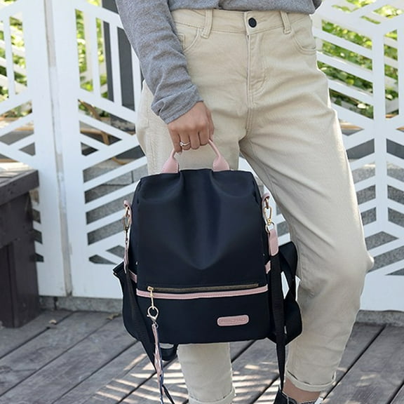 Home Storage - One Shoulder Two Shoulder Multifunctional Travel Bag Disapprove-theft Ladies Travel Backpack Back Open Pocket Travel Bag Antidisapprove-theft Fabric Storage