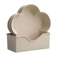 thumbnail image 1 of Home Storage Plate Wheat Straw Plates, Square Lightweight Unbreakable Dinner Dishes Set, Fruit Dish, Side Dish Beige, 1 of 6