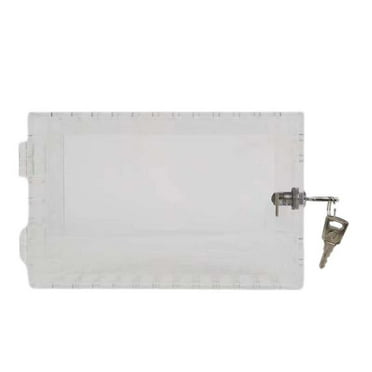 Home Storage Universal Thermostat Lock Box with Key, Transparent Large Thermostat Protective Cover, Suitable for Wall Thermostats