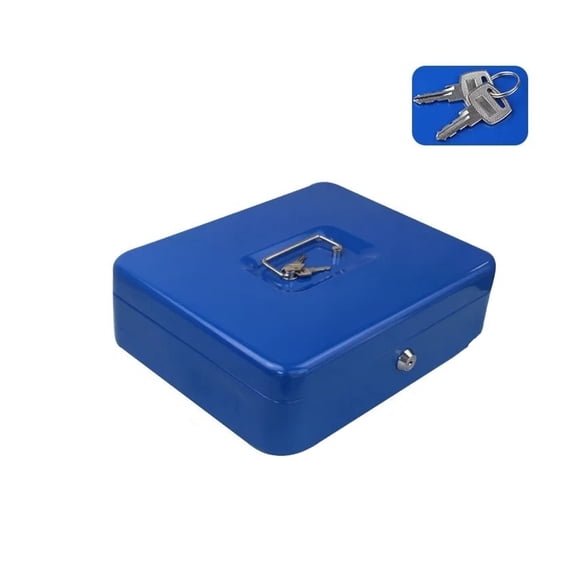 Home Store Steel Mini Cash Box Portable Key Cabinet Safe Money Box Storage Box ,House, Apartment, Office Key Storage