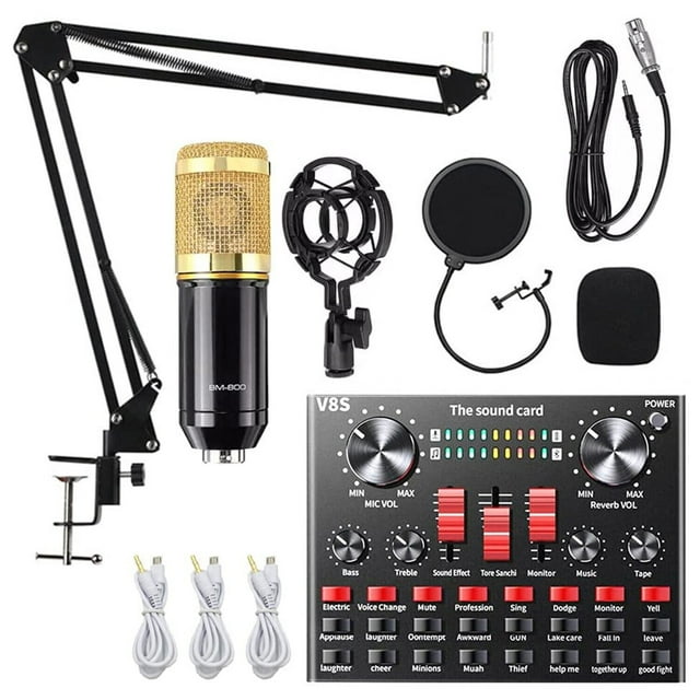 Home Studio Recording Kit Podcast Music Mixer Equipment Condenser