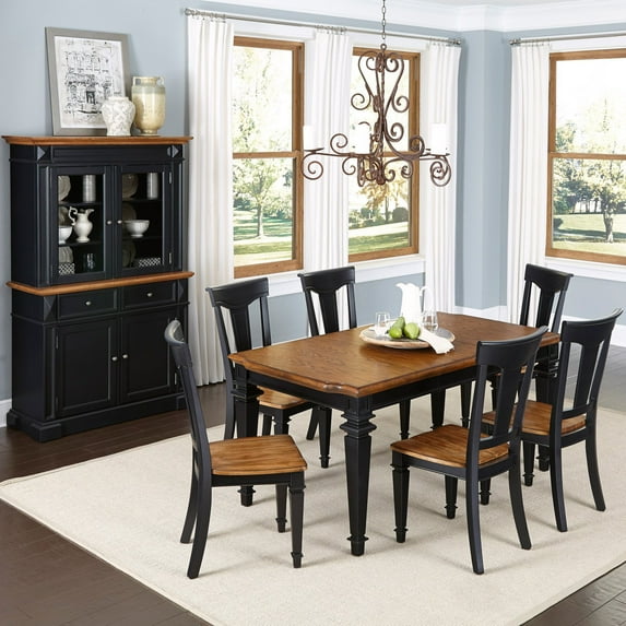 Home Styles Americana 7-Piece Dining Set with Buffet and Hutch