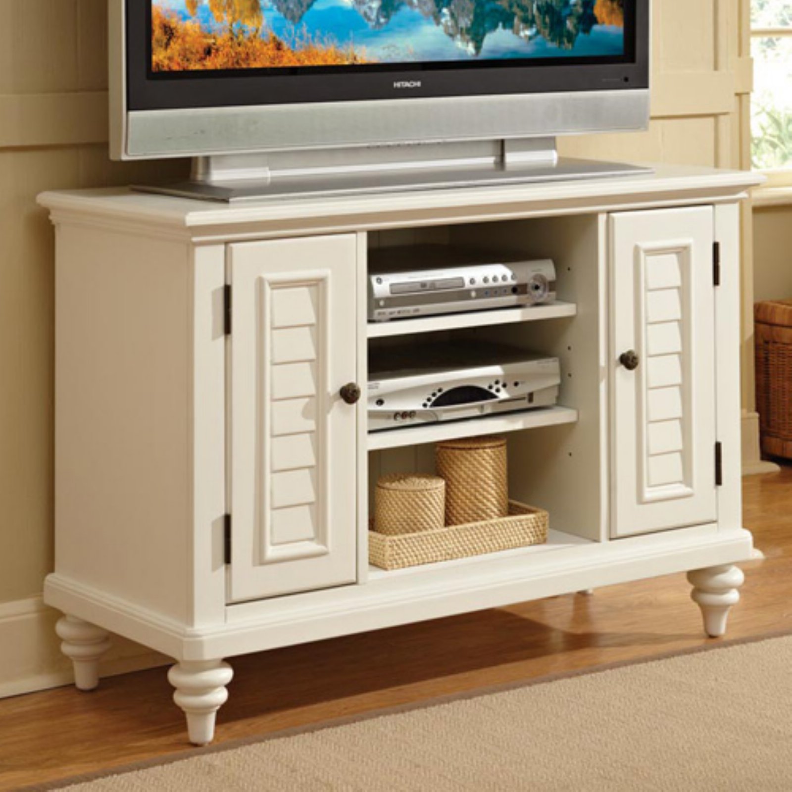 Home Styles Bermuda Brushed White TV Stand - image 1 of 2