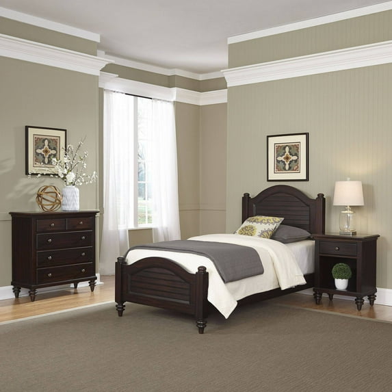 Home Styles Furniture Bermuda Twin Bedroom Set, Twin, Multiple Finishes, Multiple Configurations