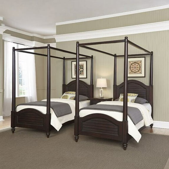 Home Styles Furniture Bermuda Twin Bedroom Set, Twin, Multiple Finishes, Multiple Configurations