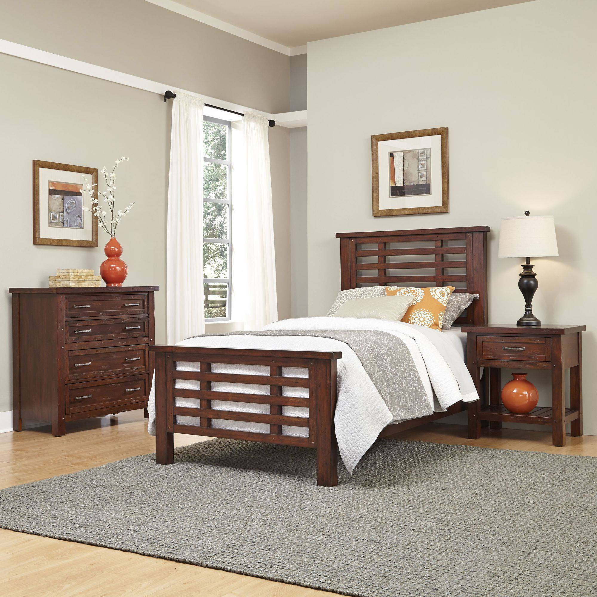 Home Styles Furniture Cabin Creek Twin Bedroom Furniture Set, Multiple