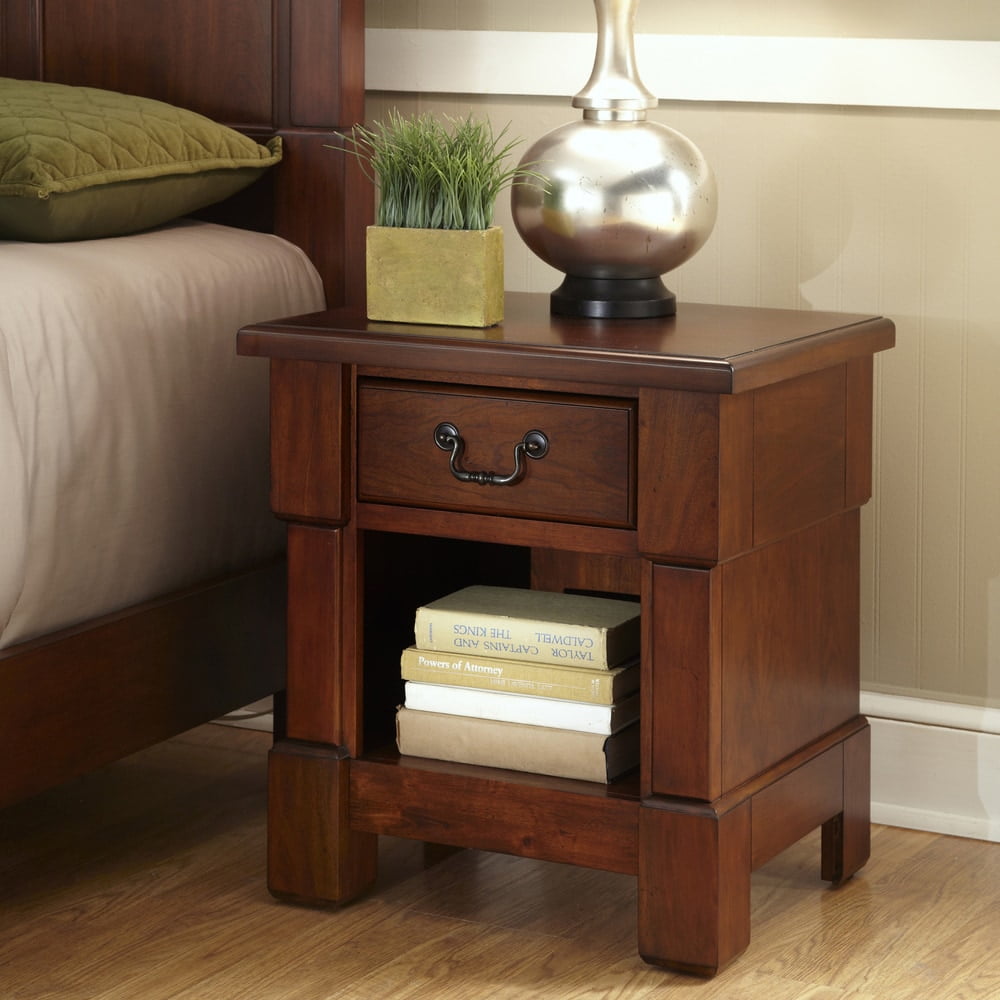 Aspen 24" Mahogany Cherry 1-Drawer Nightstand