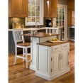 thumbnail image 1 of Home Styles Woodbridge White Two Tier Island and Two Stools, 1 of 6