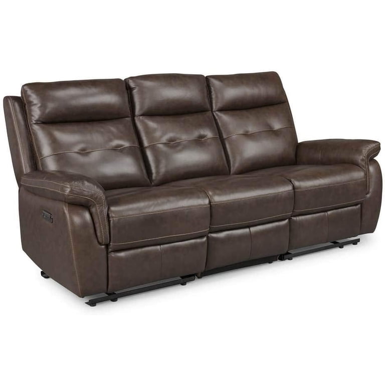 Flexsteel Leather Sofa Power Recliner | Cabinets Matttroy