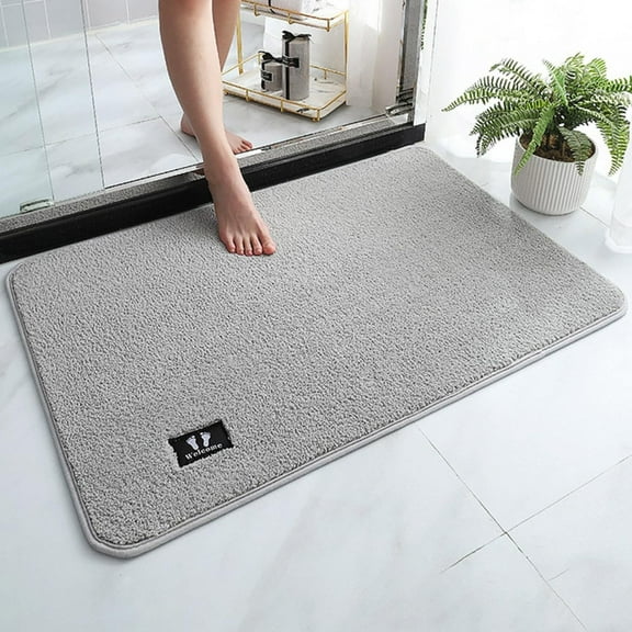 Home Summer Carpet Front Door Carpet Super Absorbent Quick Drying Rubber Backing Non Slip Floor Mat Washable Bathtub Carpet Bathroom Carpet Cotton, Gy2 A