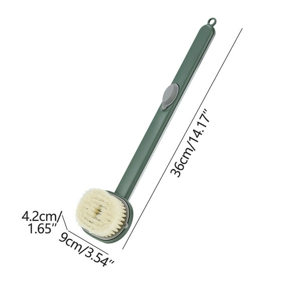 Home Supplies Kezqiaxn Scrub Bath Brush Bath Brush Long Handle Rub Bath Brush Bath Soft Hair Back Bath Brush Rub Bath Artifact Back Brush Green
