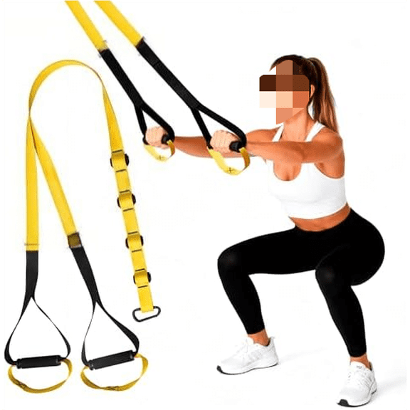 Home Suspension Straps Training Kit, Gym Bodyweight fitness All in One Workout for Full Body, with Safety Sign, Big Poster&Mess Bag$$Sport & Recreation Other
