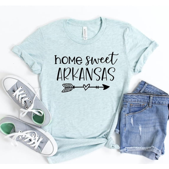 Home Sweet Arkansas T-shirt Arkansas shirt AR home sweet Tee U.S.A state love Gift For Her