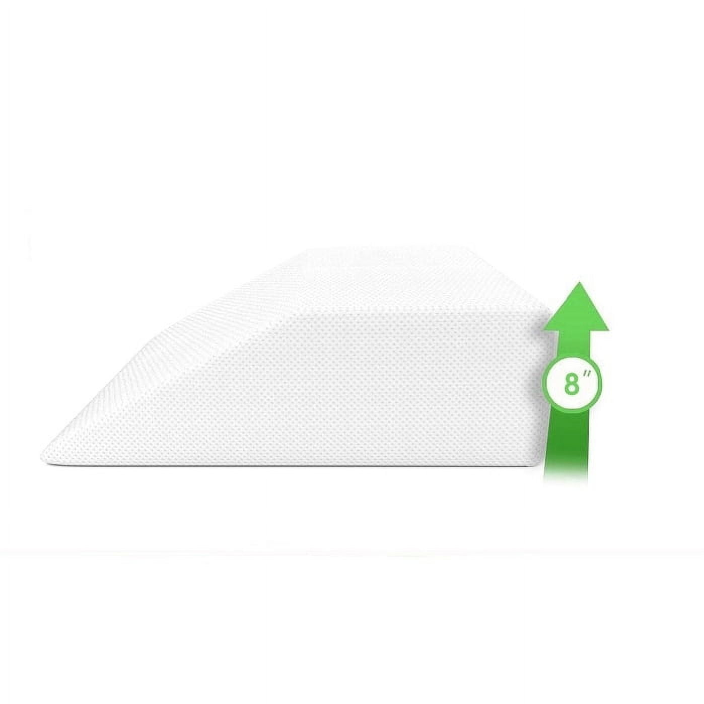 White Memory Foam Maternity Wedge Sleeping Pillow