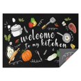 thumbnail image 1 of Home Sweet Black Table Cloth,Wrinkle Resistant Table Cover with Polyester,Waterproof Reusable Table Clothes for Easter Birthday Picnic Wedding (Rectangle,60x84inch), 1 of 5