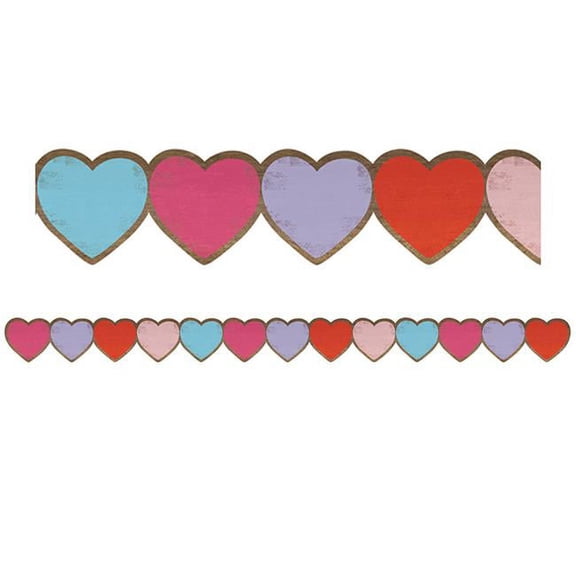 Home Sweet Classroom Hearts Die Cut Border Trim by Teacher Created Resources