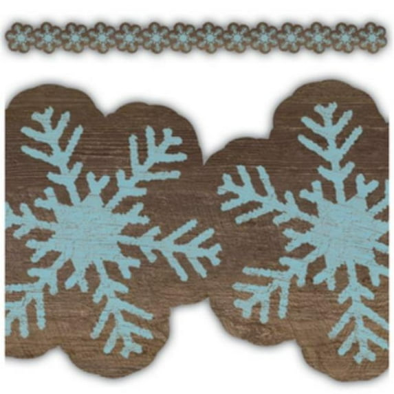 Home Sweet Classroom Snowflakes Die Cut Border Trim, Multi Color - Pack of 6