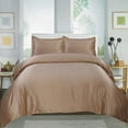 thumbnail image 1 of Home Sweet Collection 3 PC Solid Egyptian Cotton Duvet set (Full, Taupe), 1 of 1