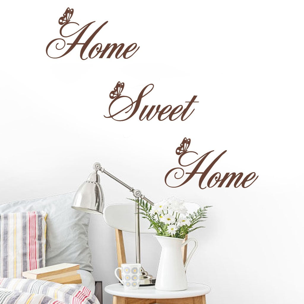 Home Sweet Home Decor Wall Stickers Diy Removable Art Vinyl Wall